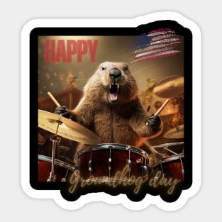 groundhog day Sticker